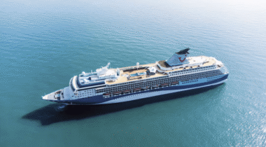 Cruise vessel on open water – illustrative image for partners